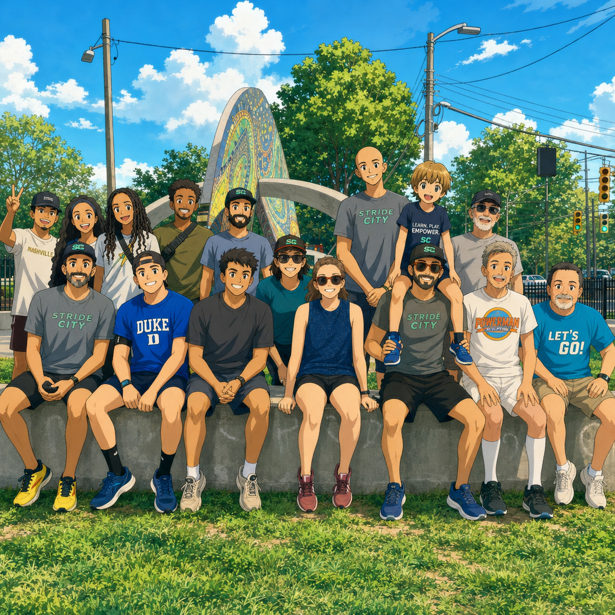 Stride City Run Club group photo