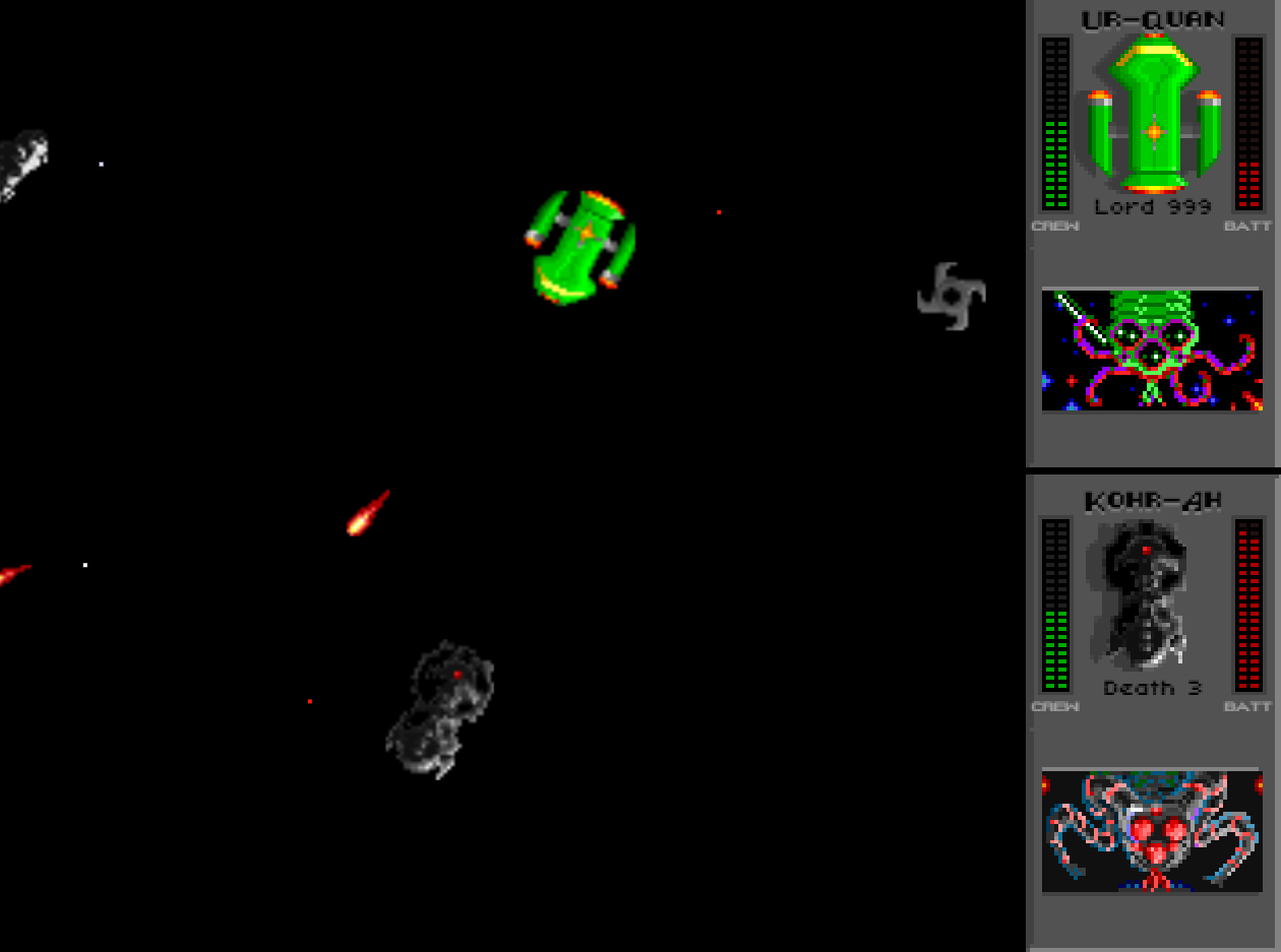 Super Melee battle in progress